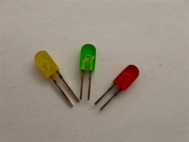 LED, gelb, flach, 5mm breit